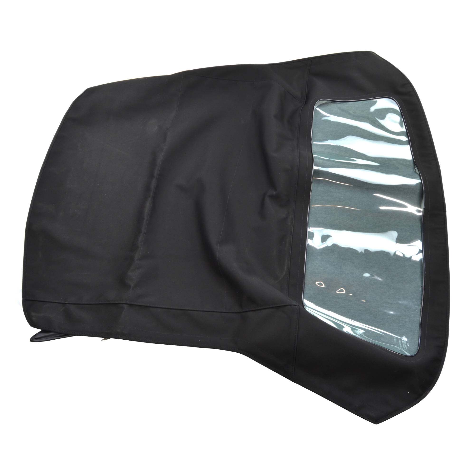 Stoffverdeck Fiat 124 Spider (79-85) schwarz/schwarz (grüne Scheibe)