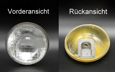 Inserto de faro H-1 sin luz de estacionamiento Fiat 128 Rally