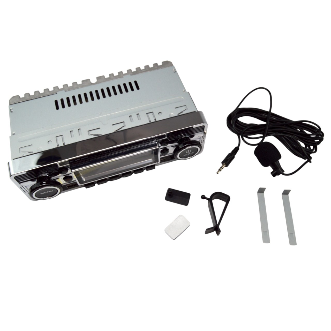 Autoradio Caliber Retro (silber) mit Bluetooth, USB, AUX und DAB+