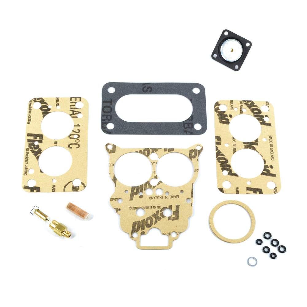 Carburettor gasket set 34 ADF with diaphragm Fiat 124 Spider, 132
