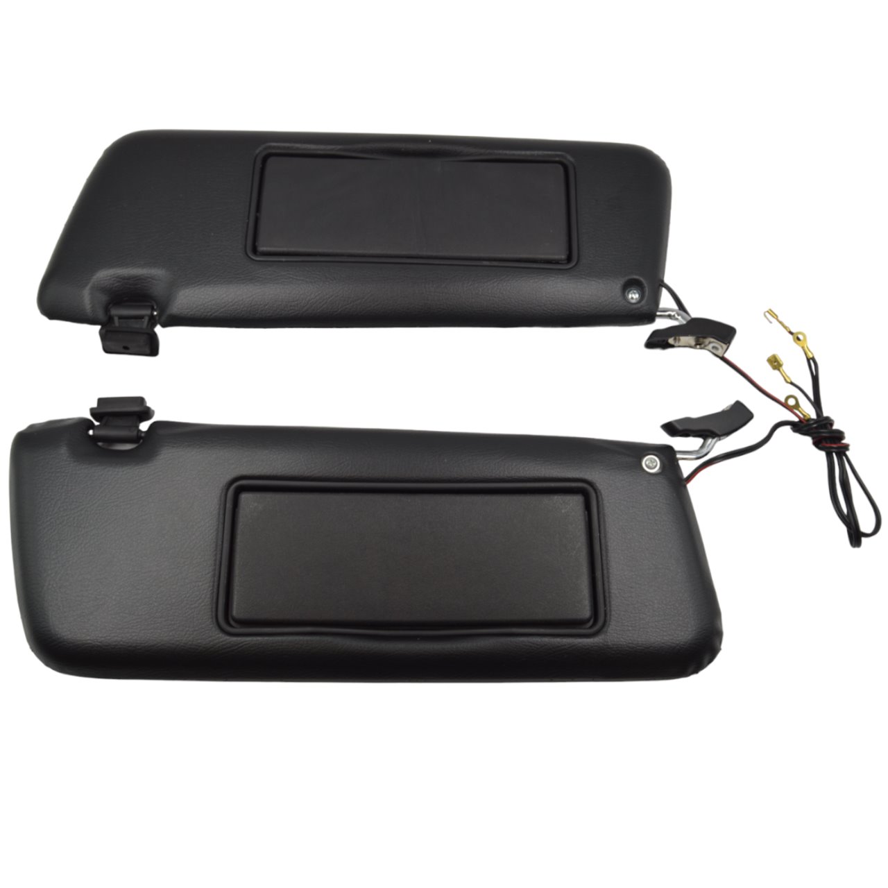 Set of black sun visors (with make-up mirrors) Mercedes-Benz R107 560SL