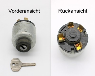 Contactslot (zonder slot) metalen sleutel Fiat 600 - Fiat 600 D