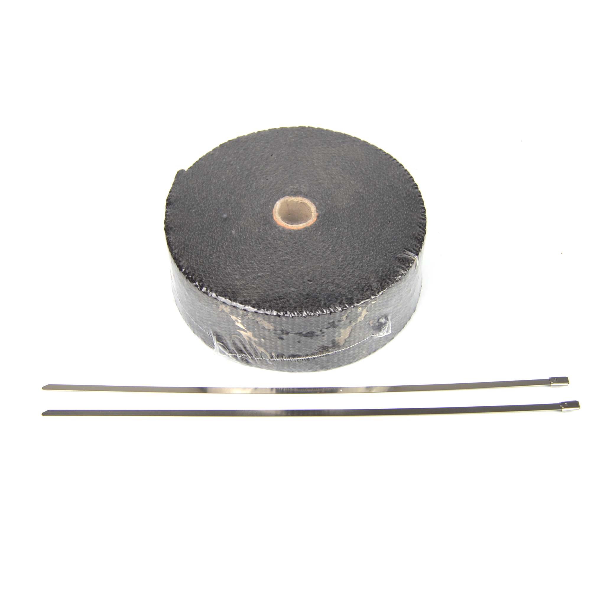 Hitzeschutzband Auspuff schwarz 50mm x 15m inkl. Binder Fiat 124 Spider, 124 Coupé