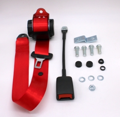 Automatik-Sicherheitsgurt rot Fiat 500 - Fiat 600 - Fiat 850 - Fiat 1100 - Fiat 130