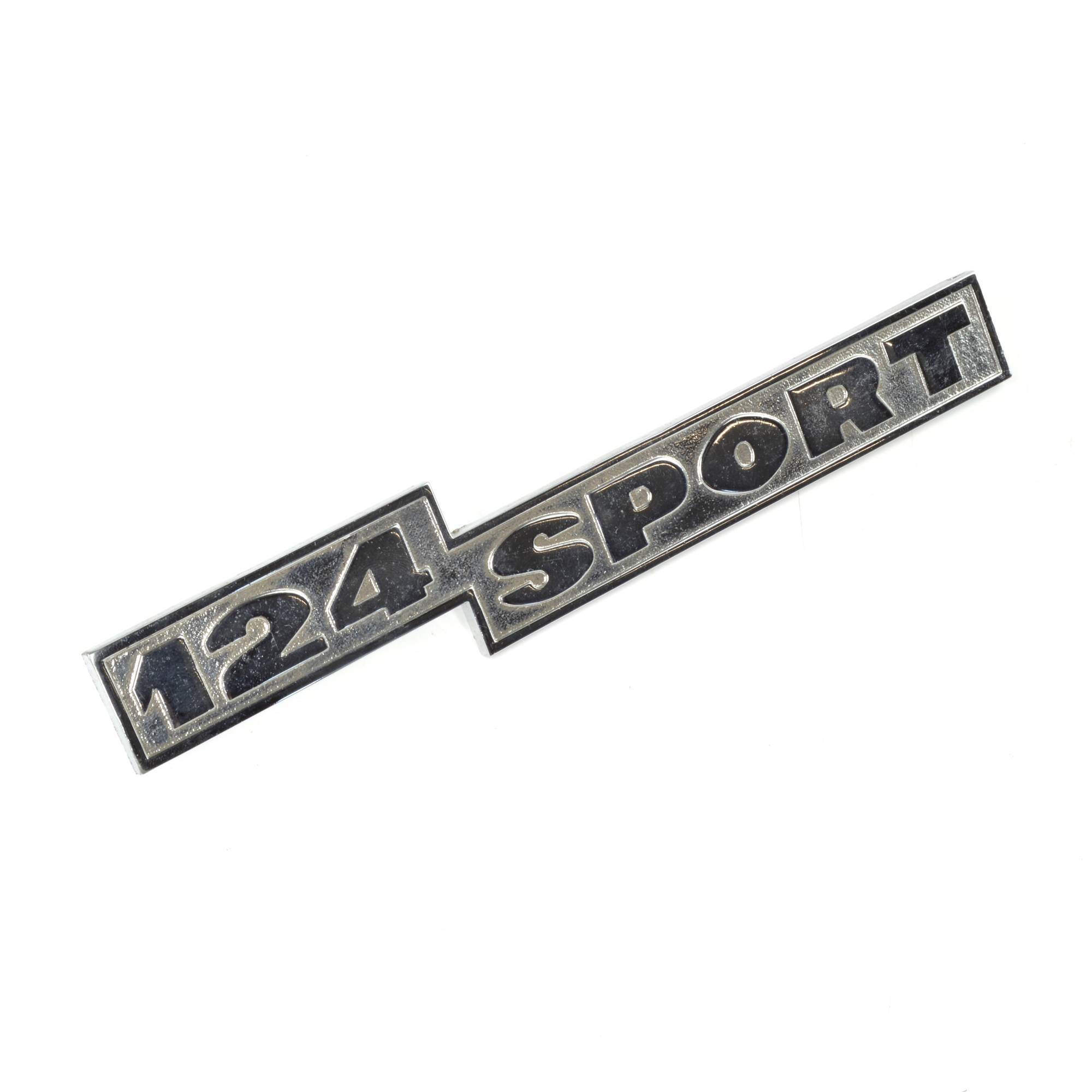 Inscripción "124 Sport" Fiat 124 Spider US Abarth