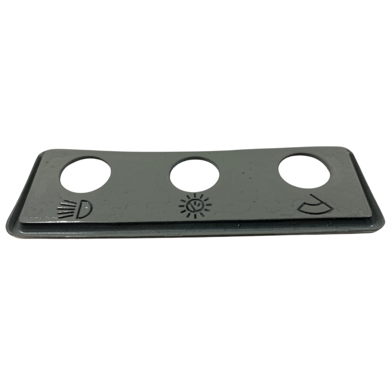 Blende für drei Schalter (Licht, Warnblinker, Scheibenwischer) original Fiat 850