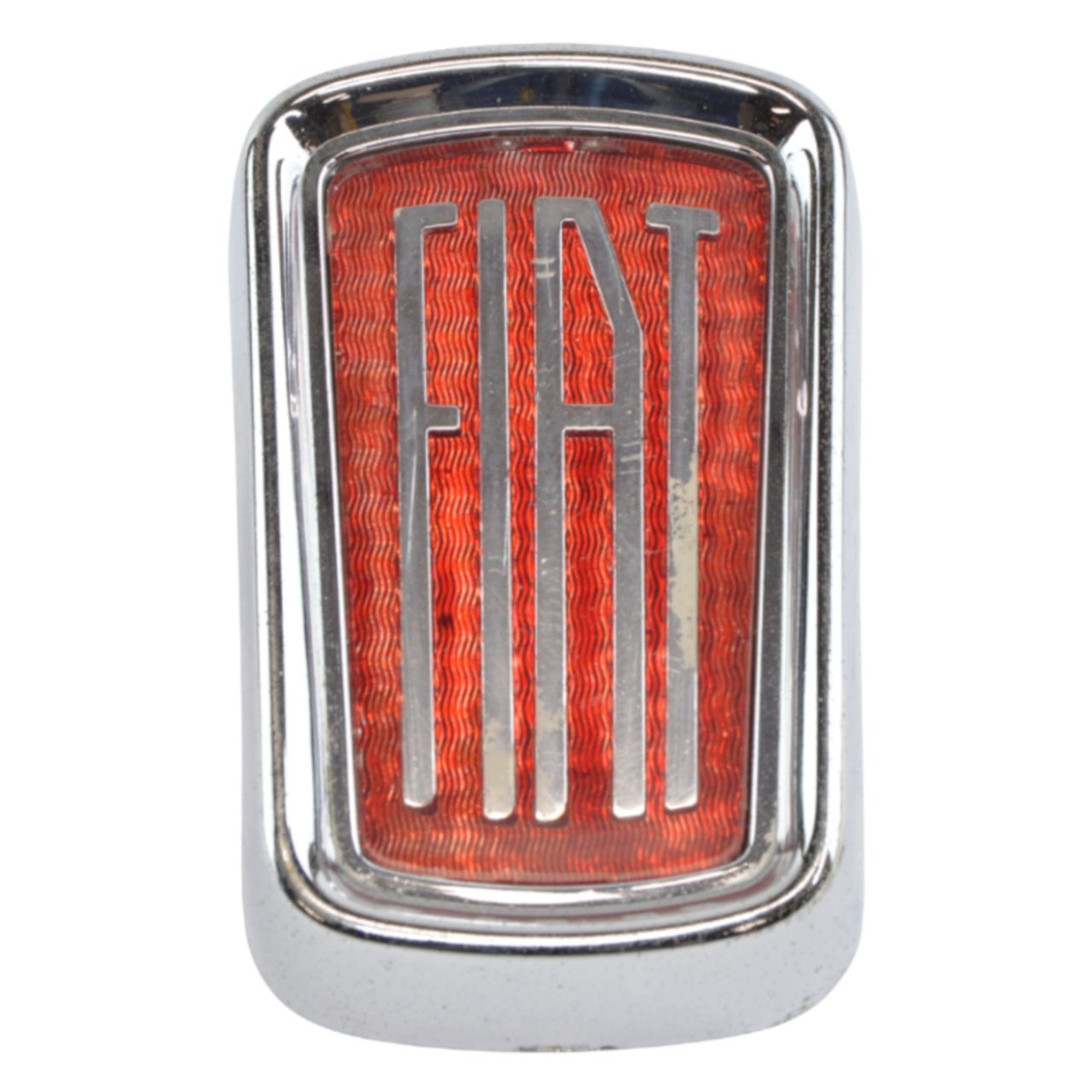 Emblema FIAT en la parrilla del radiador Fiat 850 T grande
