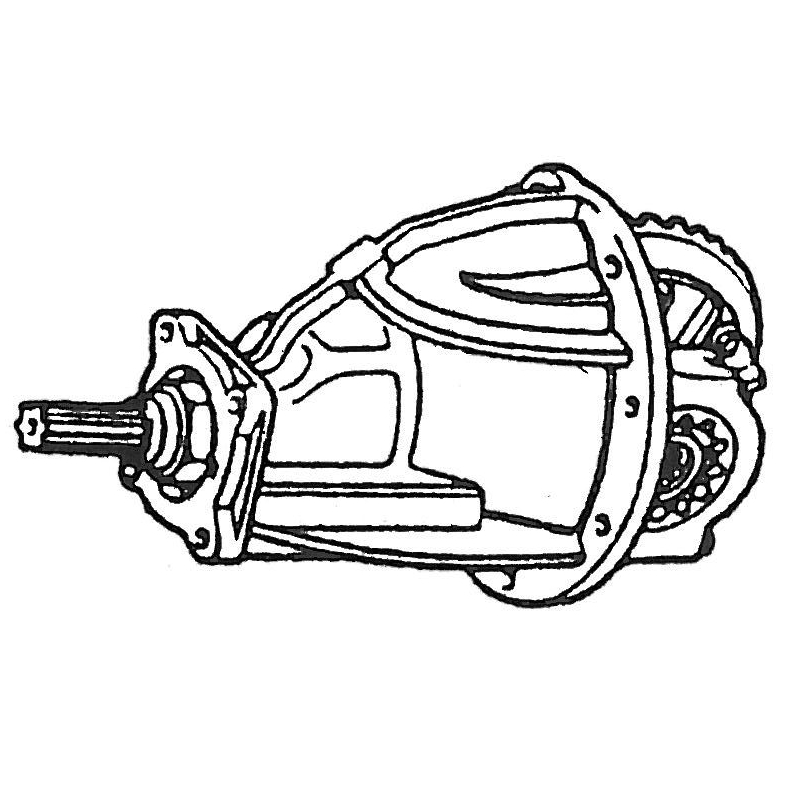 Differential komplett 10:41 lang AS 1.Serie Fiat 124 Spider, Coupe (+250 Pfand) - überholt