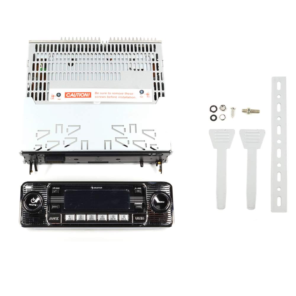 Autoradio Classic silber - CD MP3 USB SD Bluetooth Freisprech