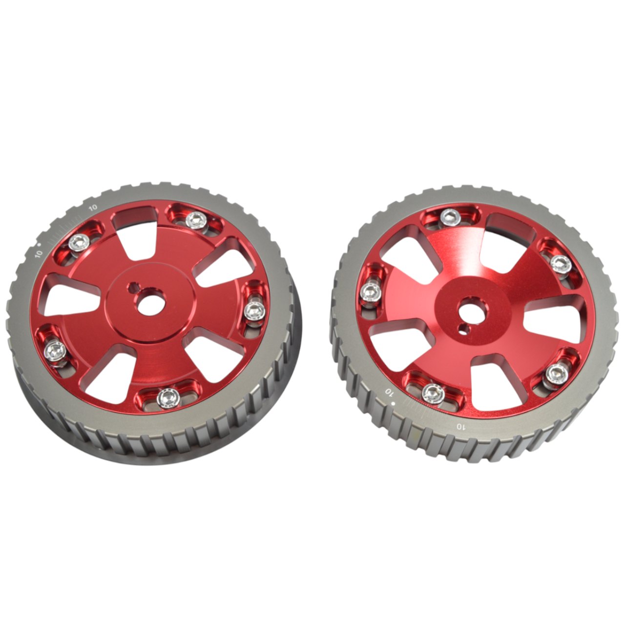 Satz Hochleistungsnockenwellenräder aus Aluminium (einstellbar) - rot