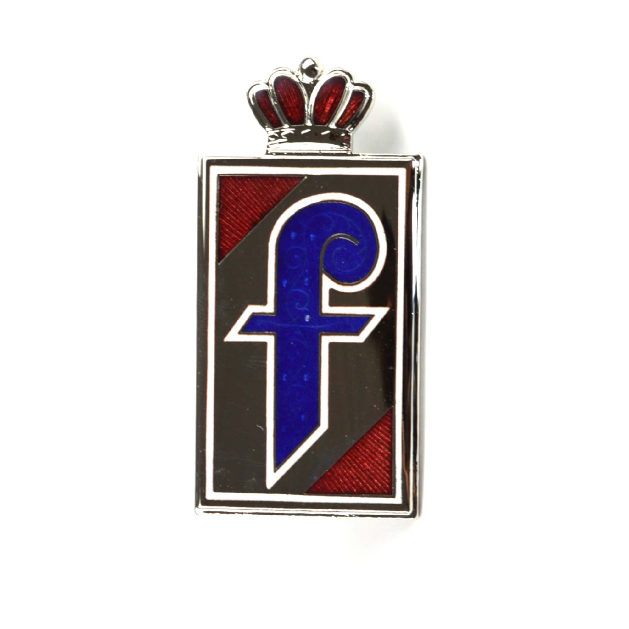 PININFARINA Emblem seitlich geschraubt emailliert Fiat 124 Spider, Fiat 1200 - 1500 Cabrio, Ferrari,