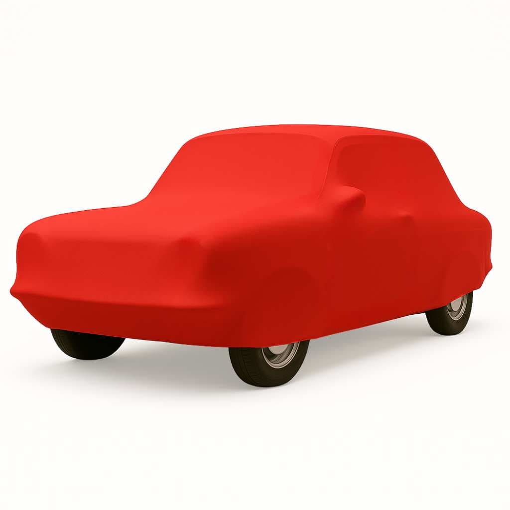 Autoabdeckung Indoor Fiat 850 Berlina - rot