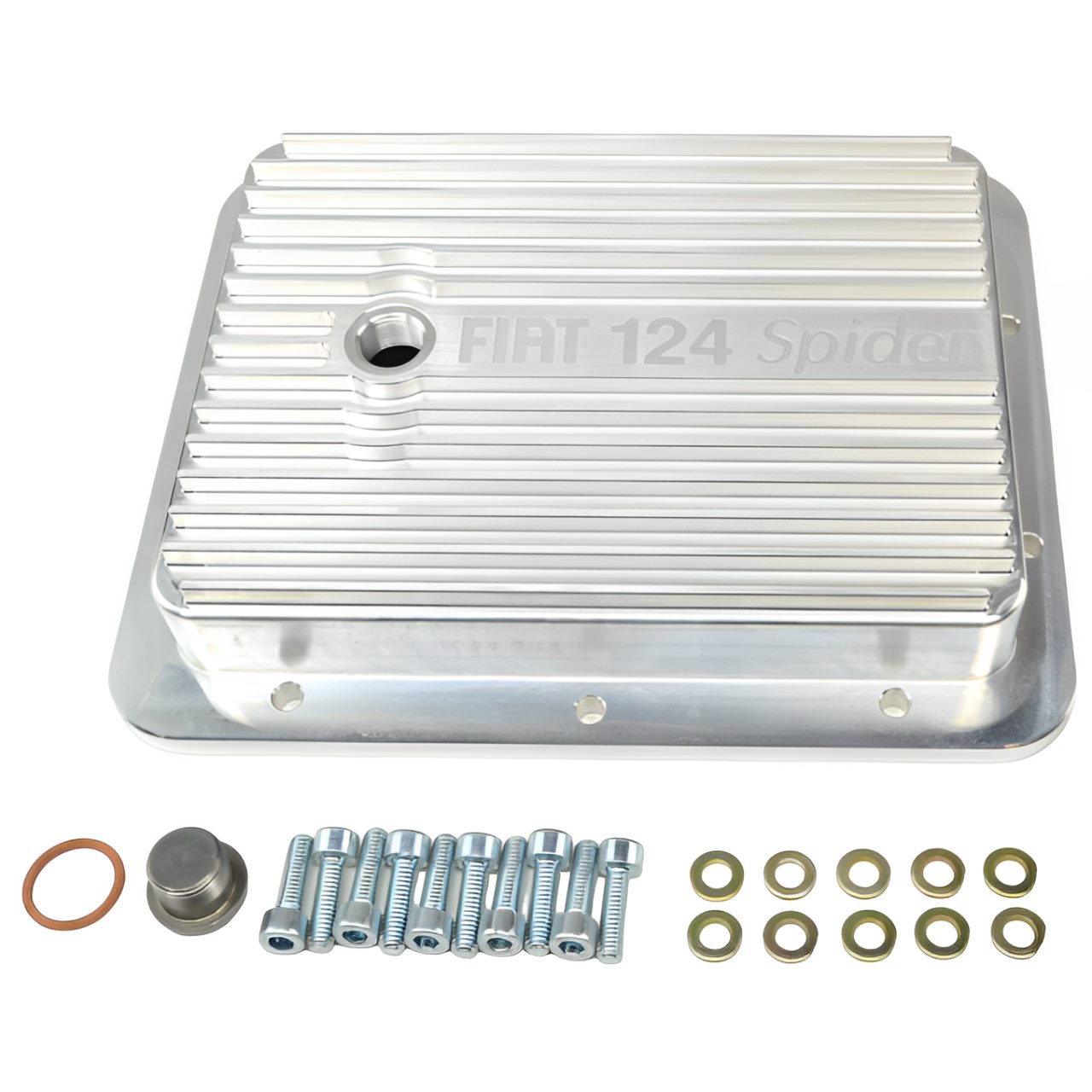 Transmissie oliecarter aluminium Fiat 124 Spider