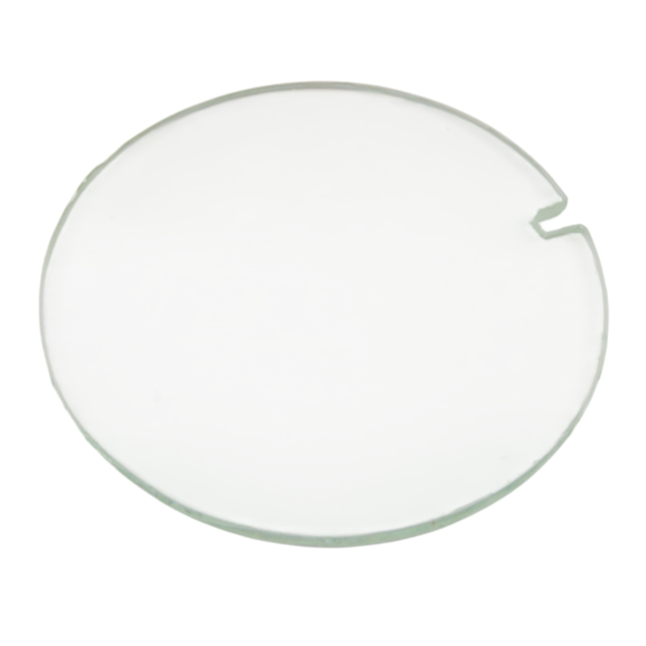 Glas für kleine Instrumente mit Schlitz für Zeituhr Fiat 124 Spider