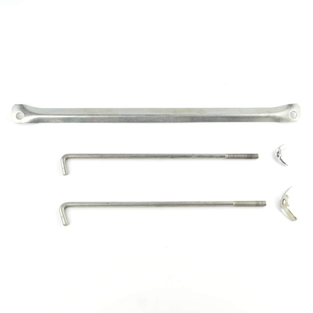 Batteriehalter komplett 5 Teile Fiat 124 Spider, 124 Coupé