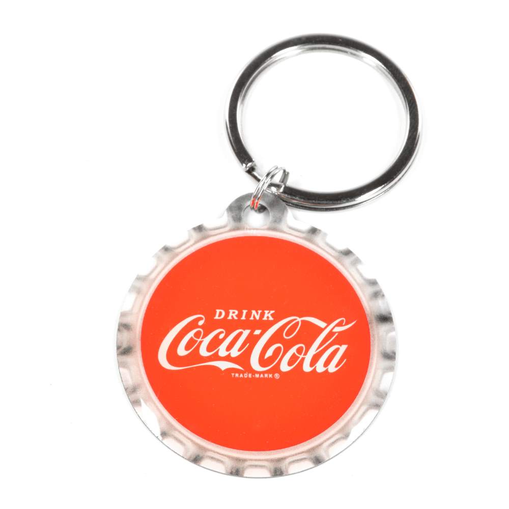 Chaveiro Redondo "Coca-Cola - Logo Red Crown Cap"