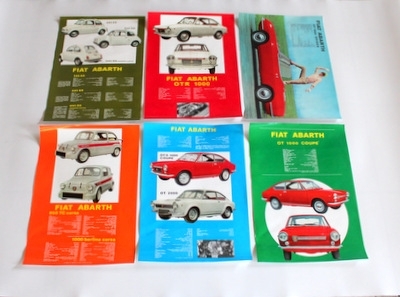 Conjunto de cartazes ABARTH (6 peças)