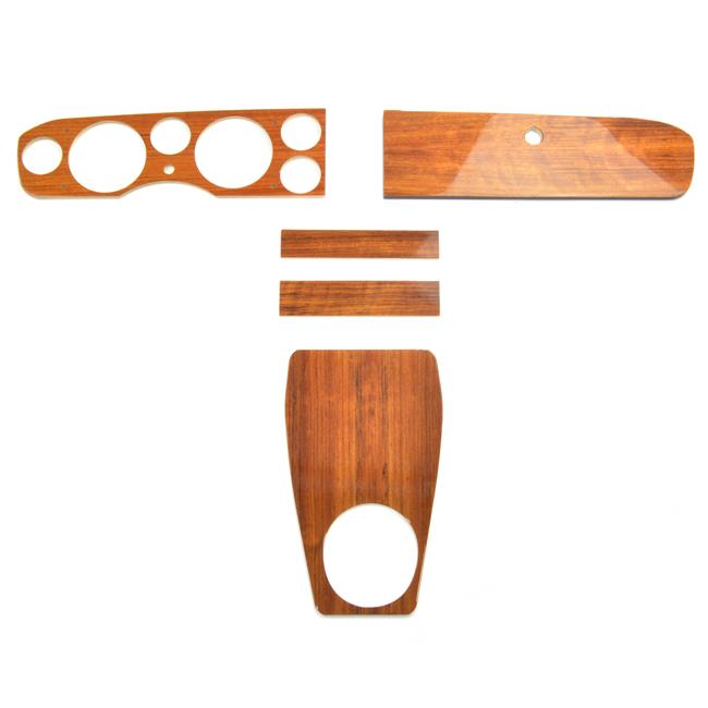 Houten set 5 stuks, 6 instrumenten Fiat 124 Spider BS-CS
