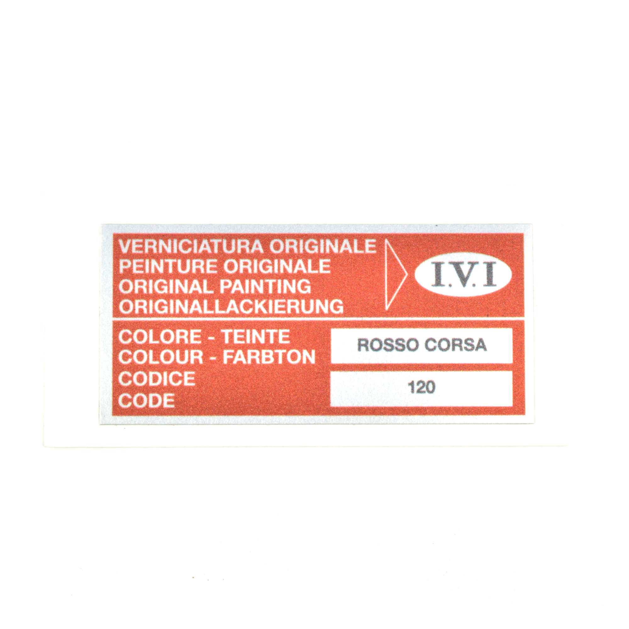 Autocollant : couleur 120 Rosso Corsa