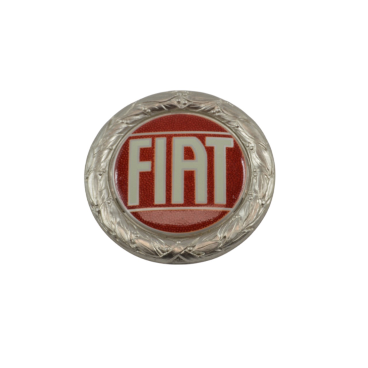 FIAT Emblem Lorbeerkranz zum Stecken original Fiat 124 Spider (79-82) , 124 Coupé - silber