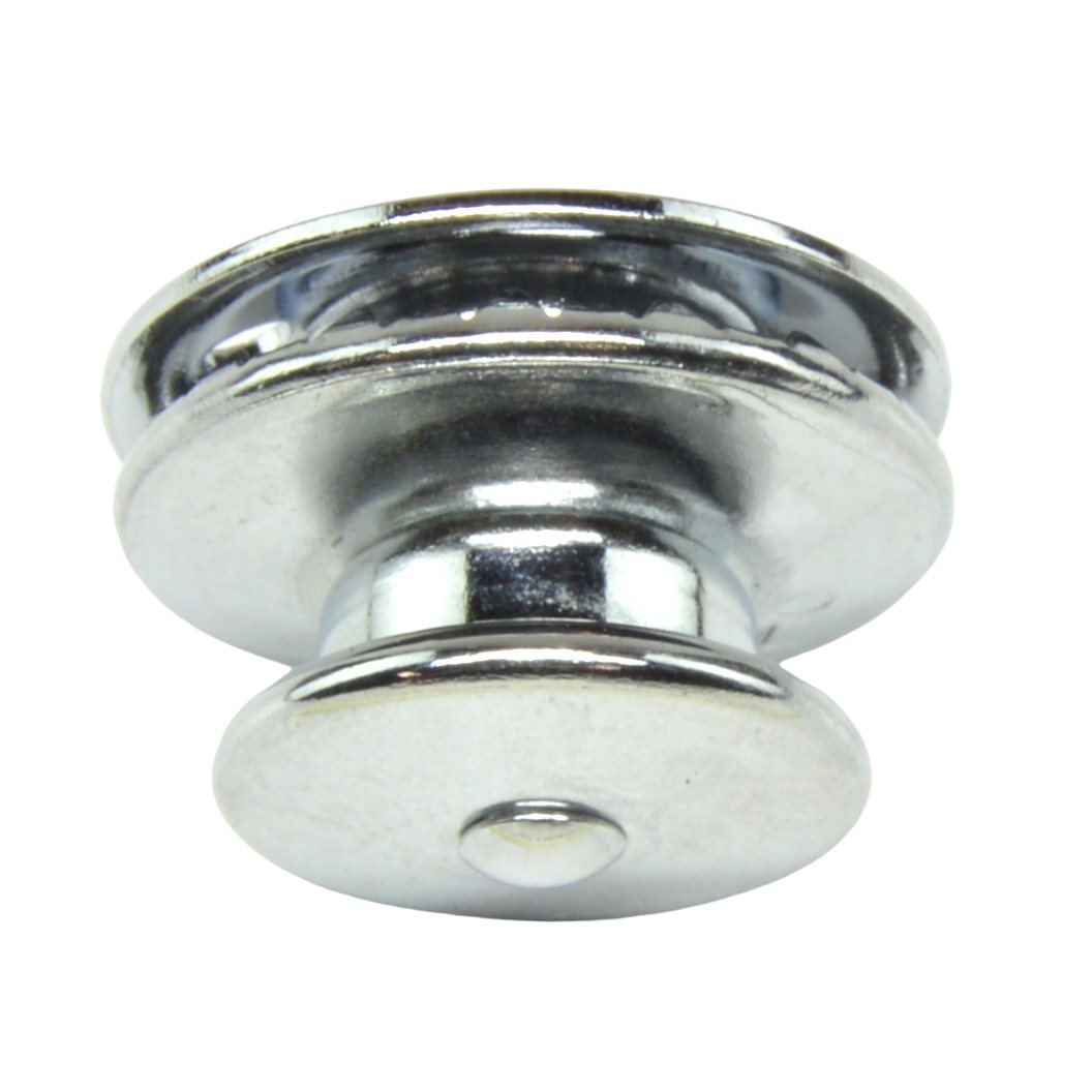 Druckknopf Oberteil groß Chrom