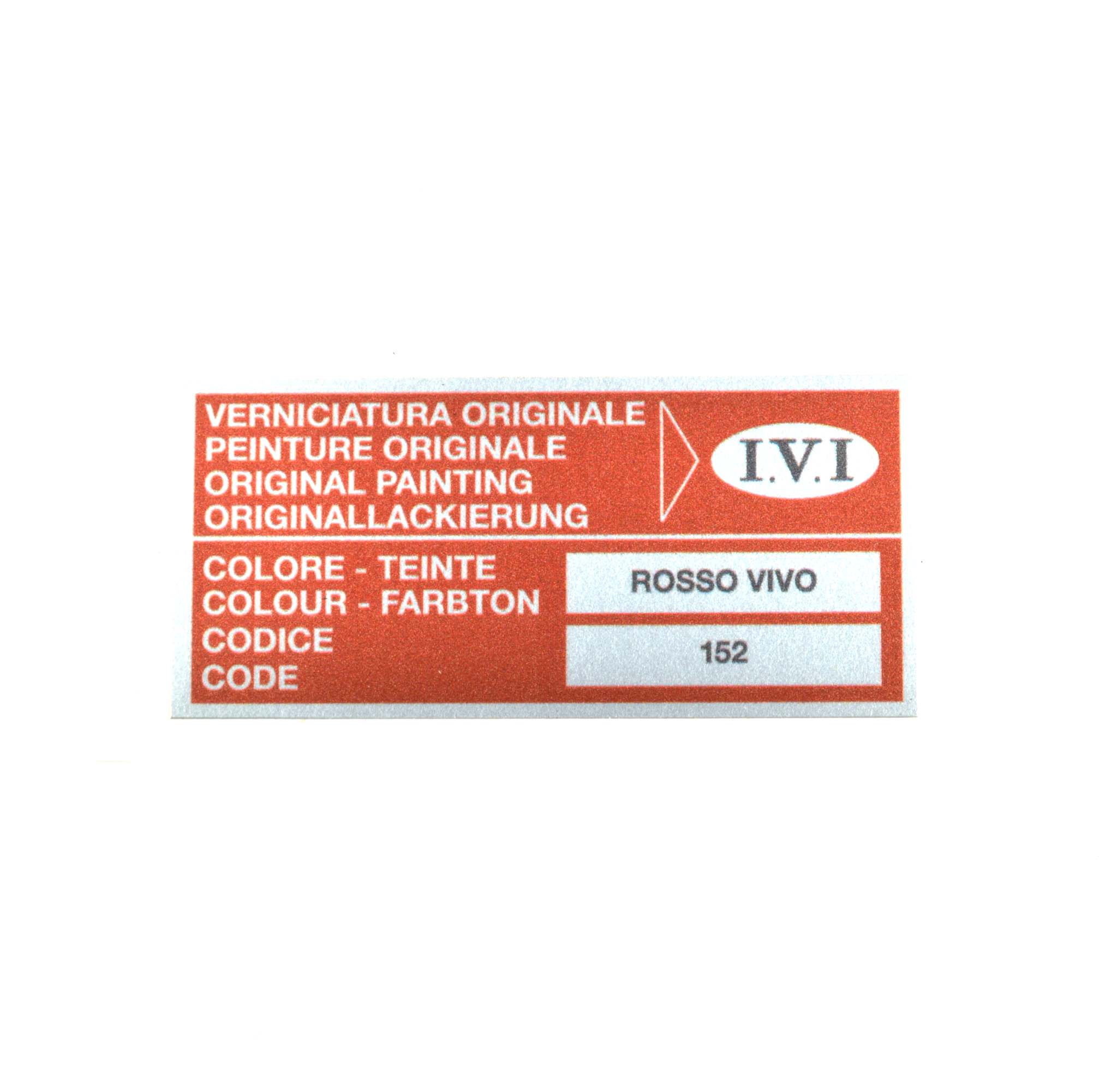 Autocollant : couleur 152 Rosso Vivo