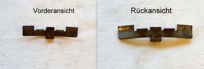 Befestigungsklammer unten für Scheinwerferzierring Fiat 600 D - Fiat 850