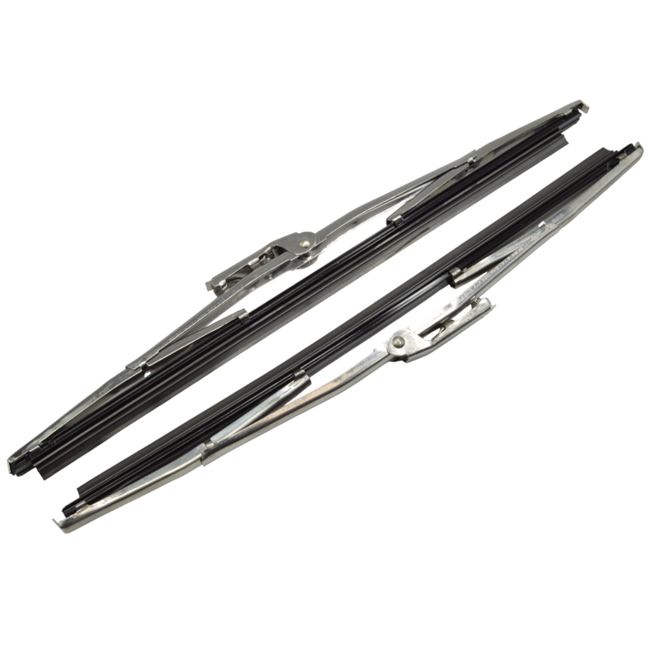 Jeu d'essuie-glaces en acier inoxydable pour Fiat 500 F-L-R, 850 N, 1200-1500 Cabrio, Lancia Fulvia Berlina (jusqu'à 70)