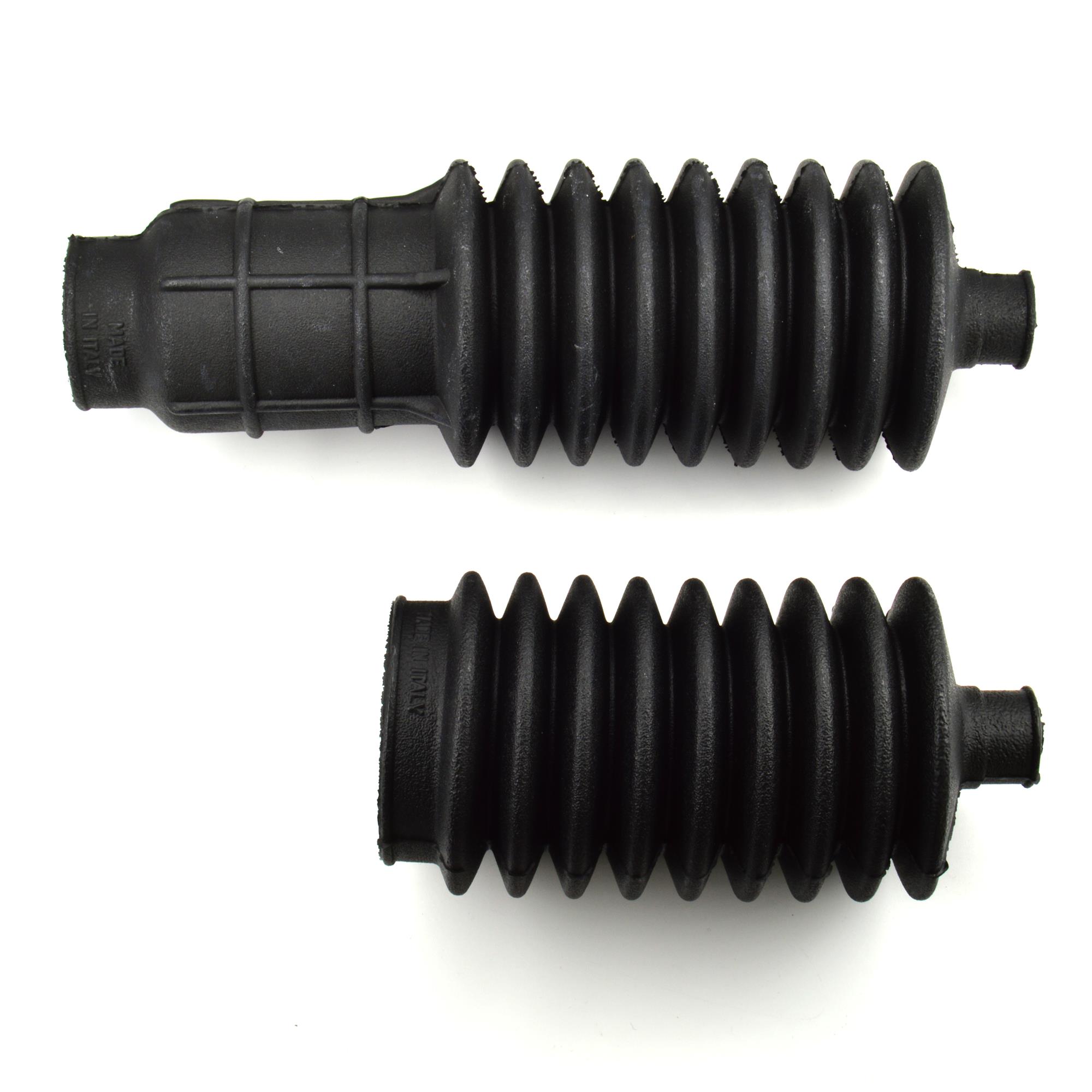 Set cuffie in gomma per sterzo a pignone e cremagliera sinistro + destro dal #5506003 Fiat 124 Spider DS (85)