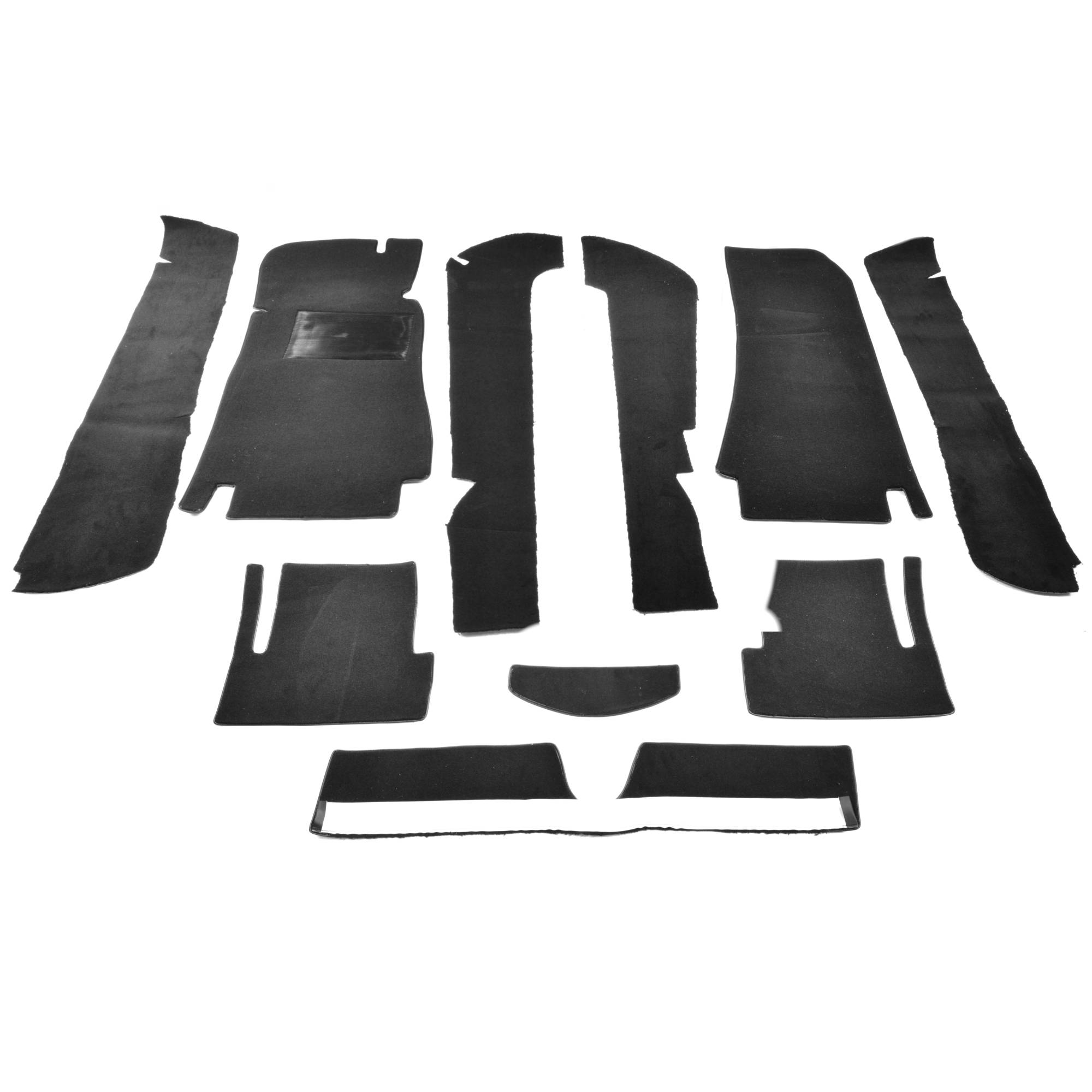 Teppichsatz Fiat 124 Spider BS-CS Schwarz