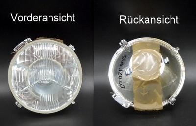 Headlight insert Fiat 600 D 1964-65