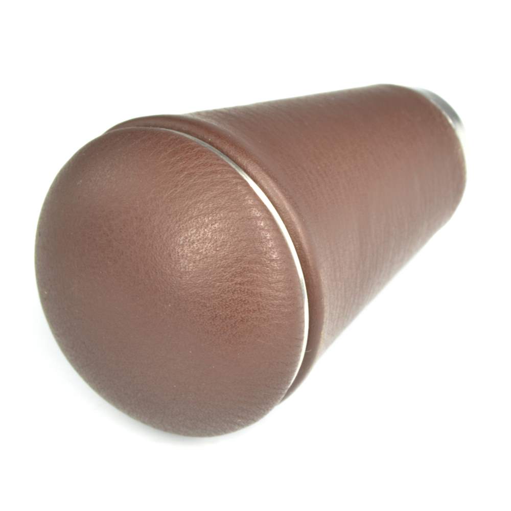 Pomello cambio Fiat 124 Spider pelle marrone