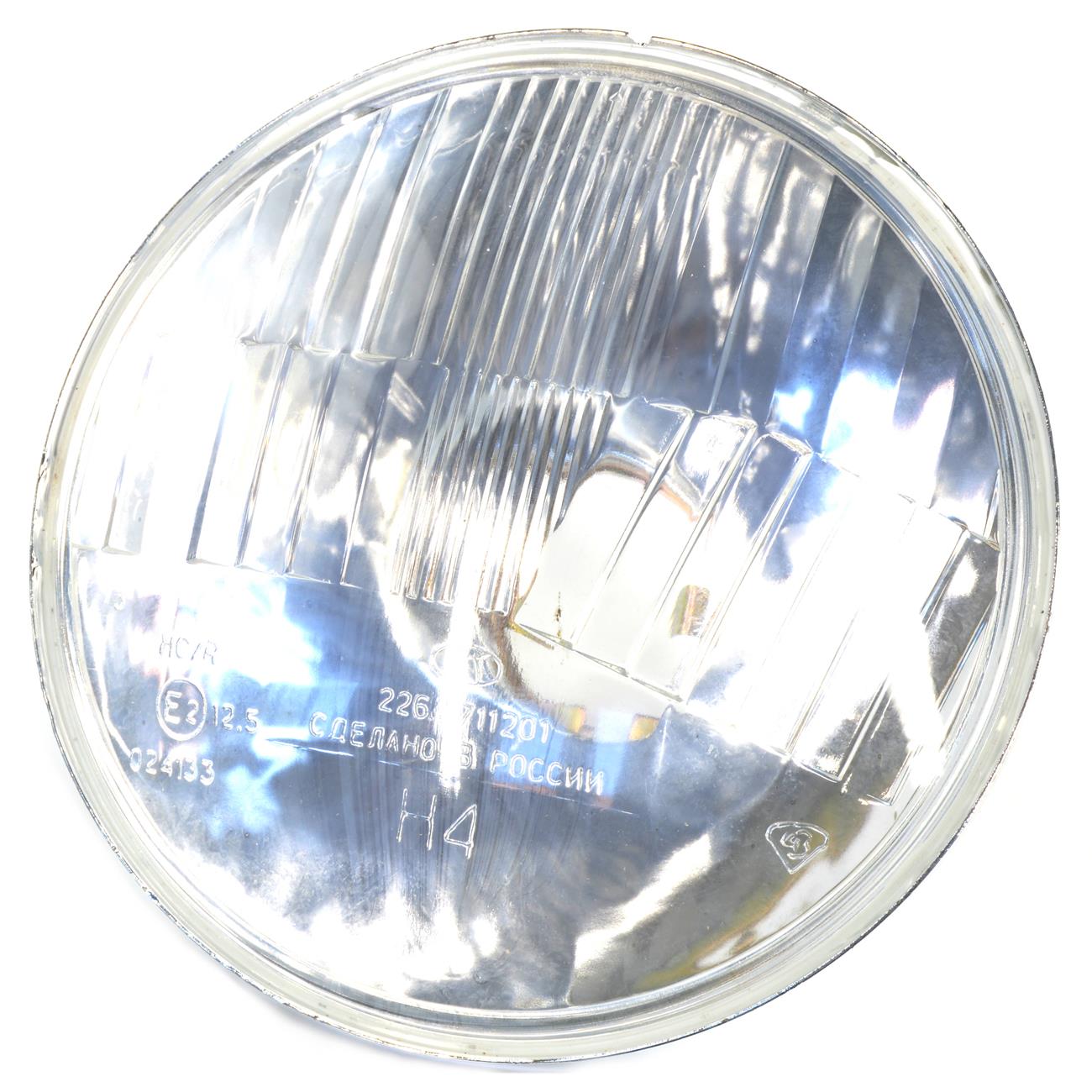 Farol H-4 5 polegadas sem luz de estacionamento (base Bilux) com lente plana
