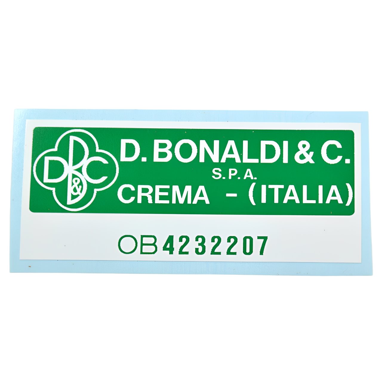 Aufkleber 'D. BONALDI & C.' (Bremskraftverstärker)