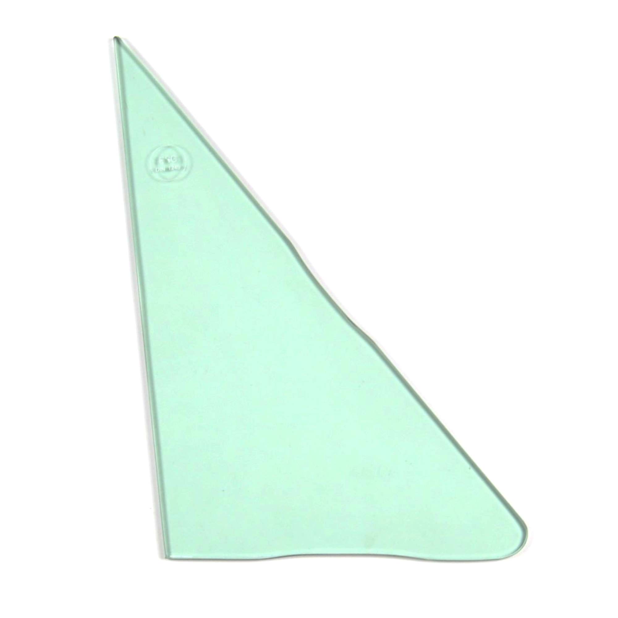 Dreiecksscheibe grün getönt für Ausstellfenster Fiat 124 Spider / Dreiecksfenster (66-82)