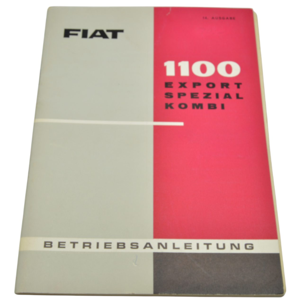 Manuel d'utilisation Fiat 1100 (14ème édition) allemand original