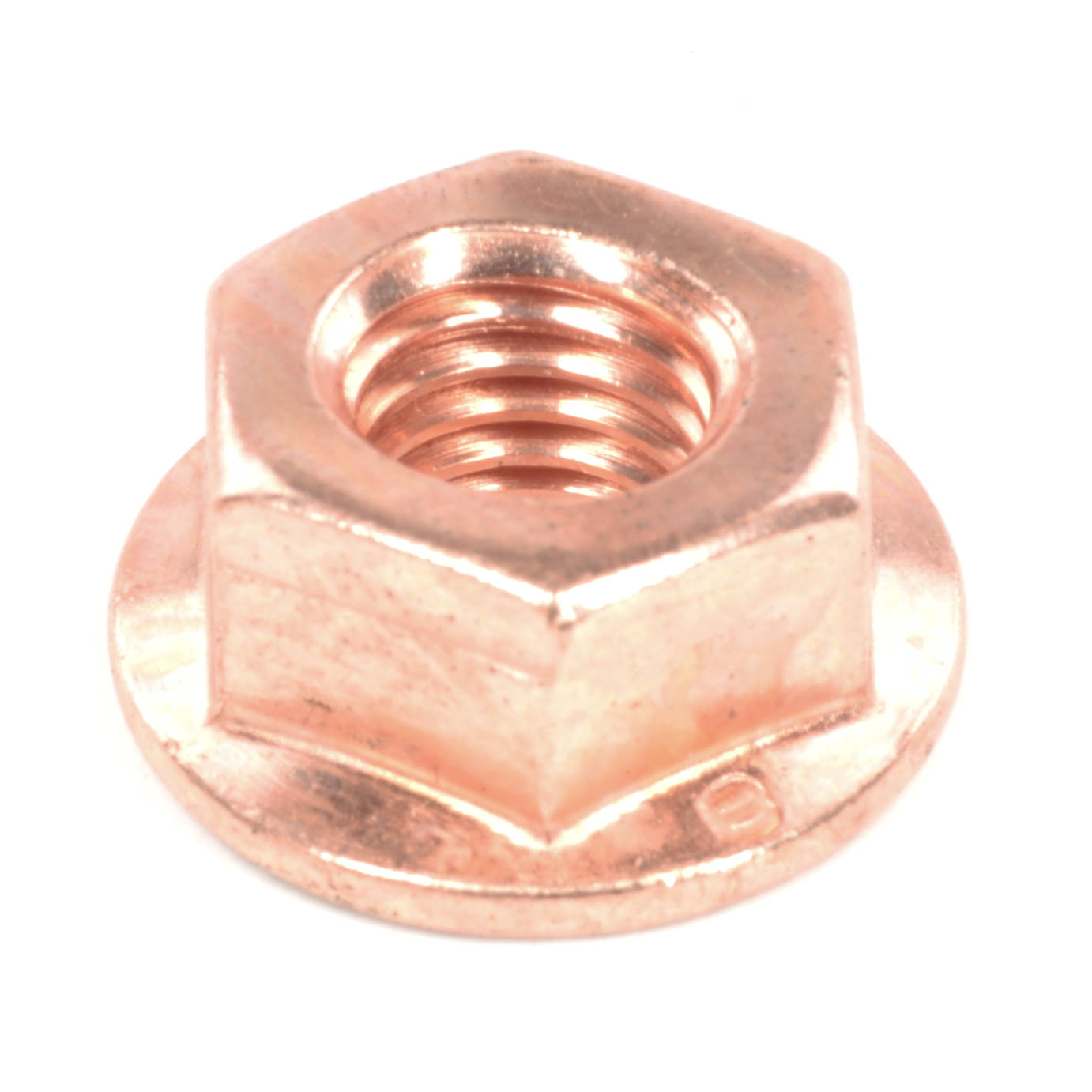 Kupfermutter M8 am Abgaskrümmer Fiat 124 Spider, 124 Coupé