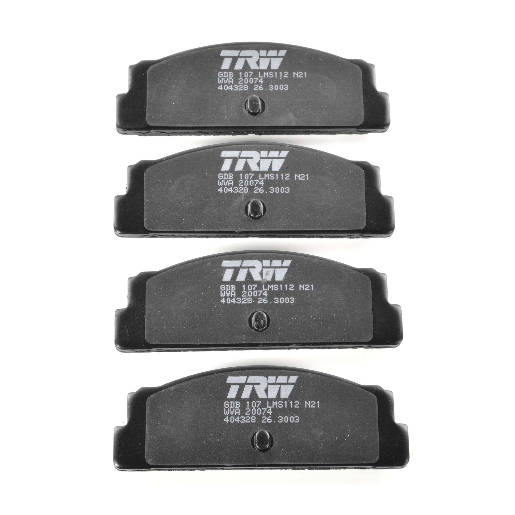 Remblokken achter premium kwaliteit Fiat 124 Spider (68-85), 124 Coupé, 124 Berlina, Fiat 125, X 1/9