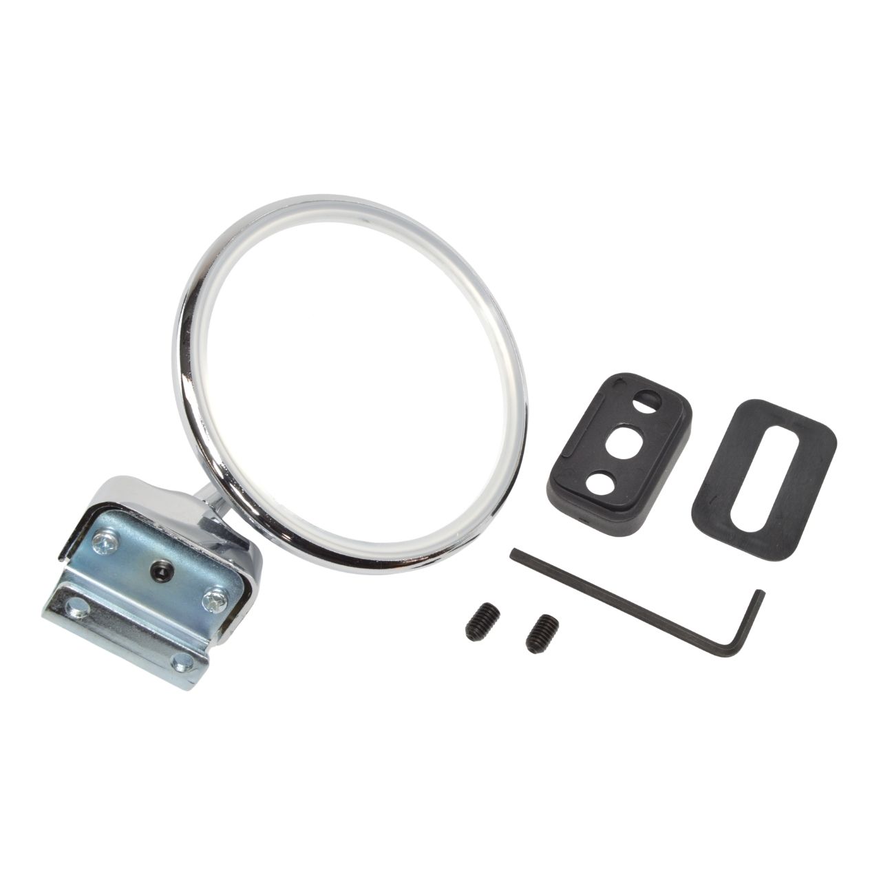 Buitenspiegel chroom Fiat 500 - Fiat 600 (plat)