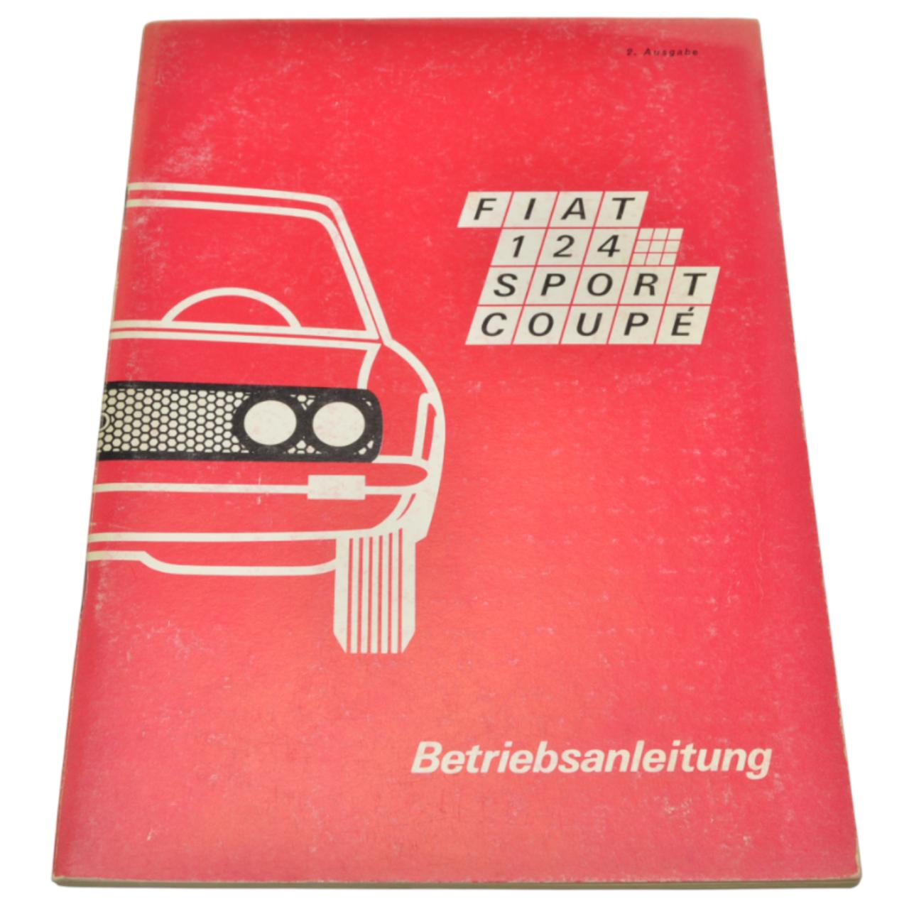 Betriebsanleitung Fiat 124 Sport Coupé BC deutsch original