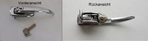 Door handle outside left Fiat 500 D (chrome plated)