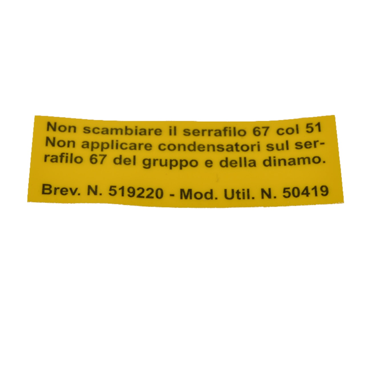 Adhesivo para regulador de alternador
