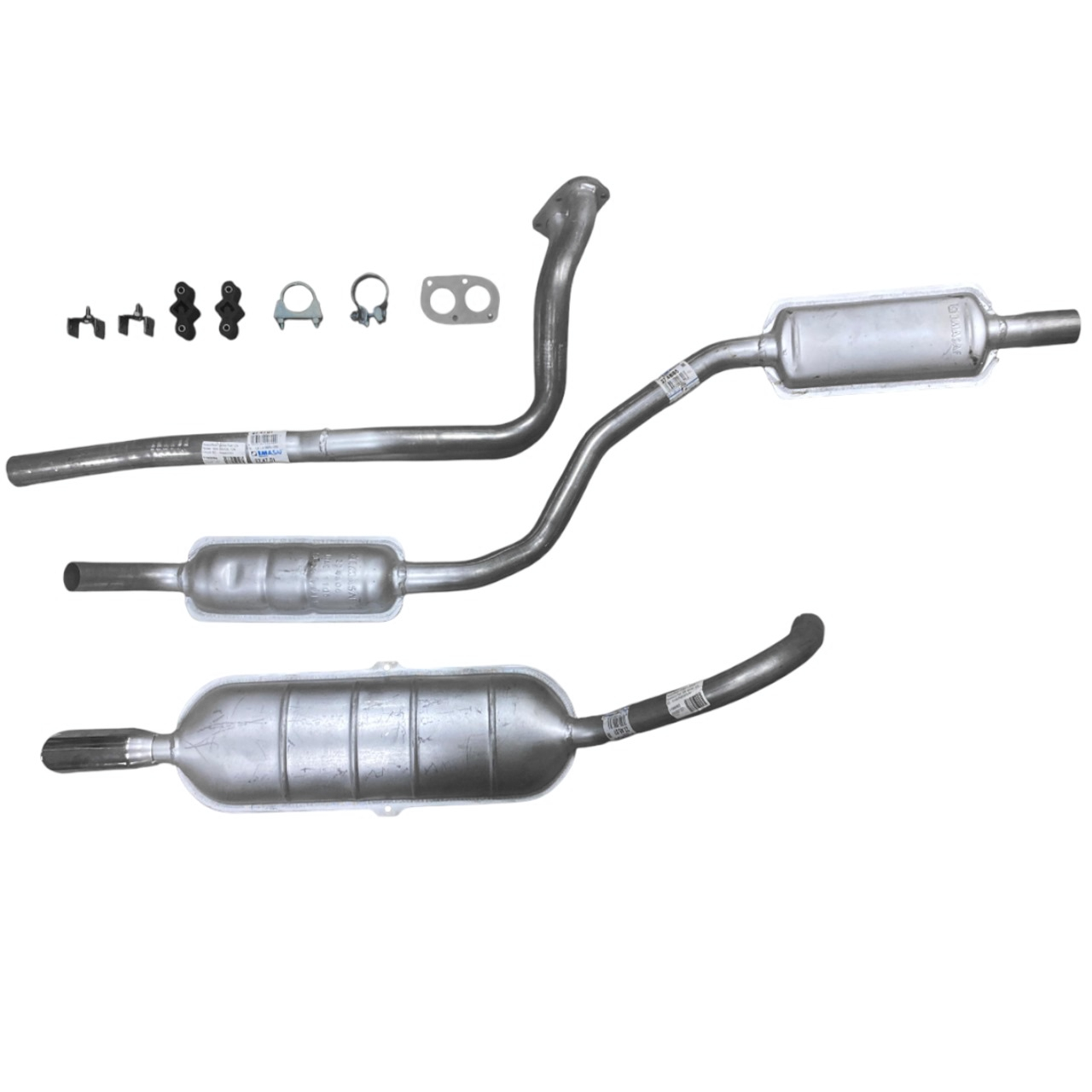 Abgasanlage Set Fiat 124 Spider BS1 (1608 ccm)