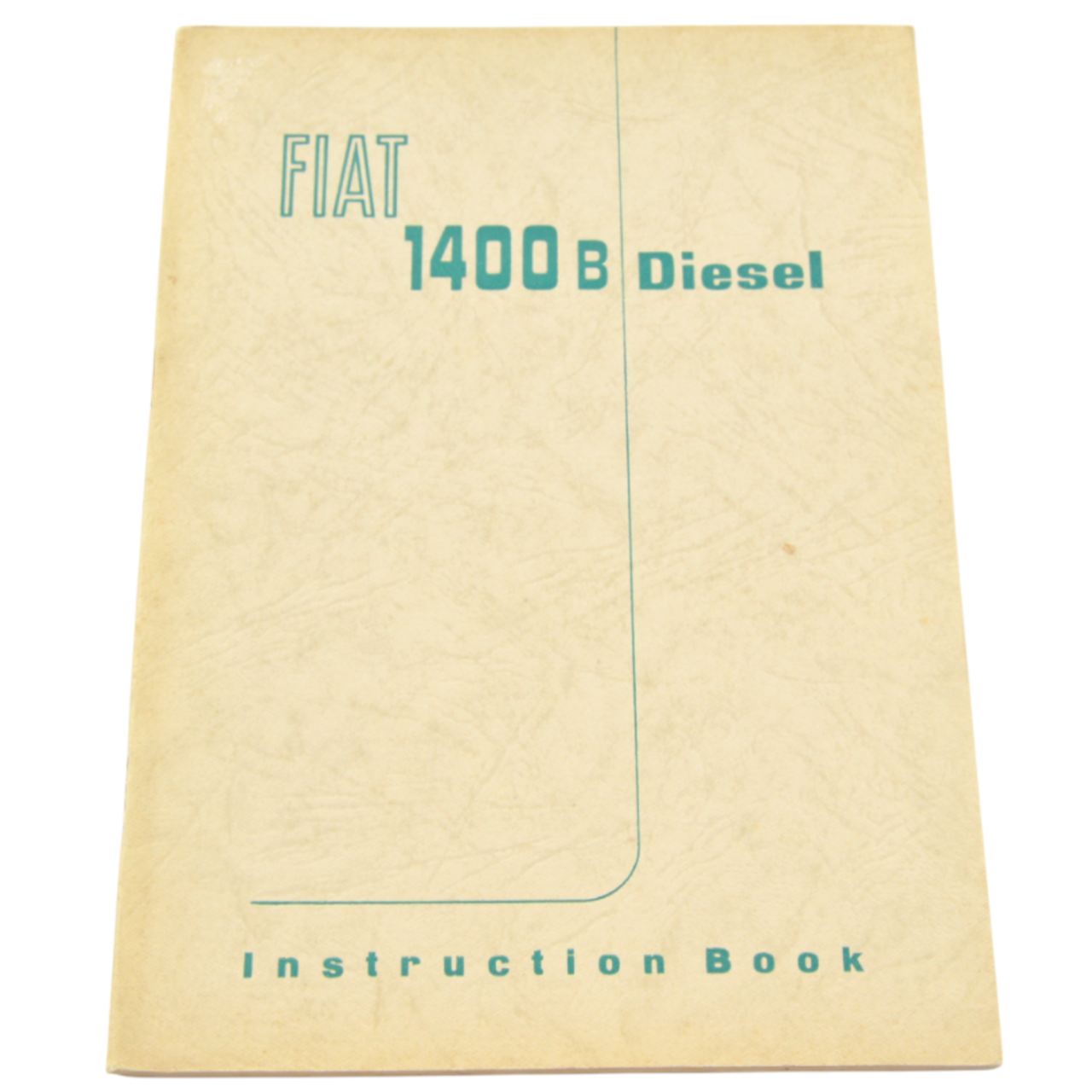 Betriebsanleitung Fiat 1400 B Diesel englisch original