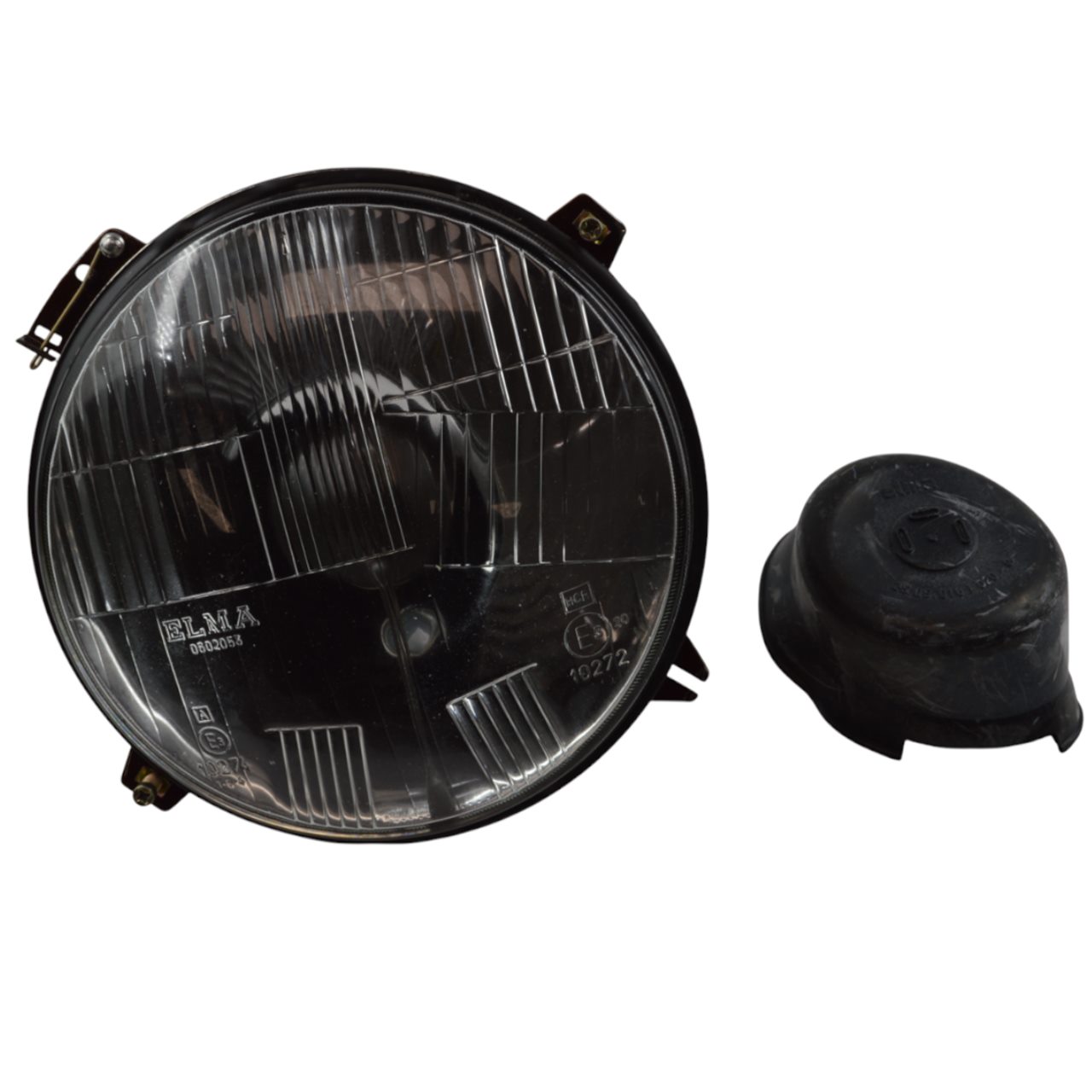 Faro Bilux 7 pulgadas con luz de posición y abrazadera de montaje original ELMA Fiat 850, 1100, 238