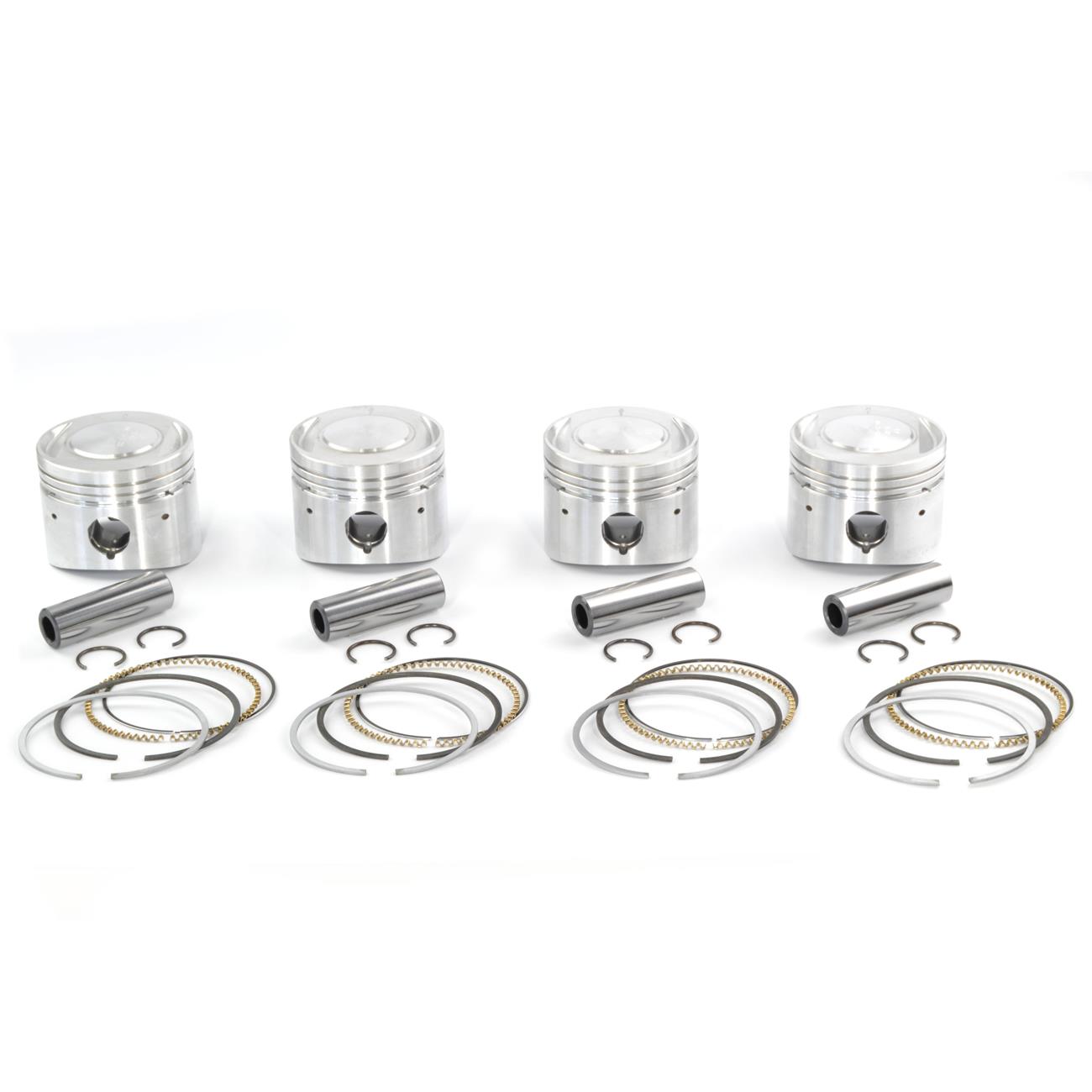 Kolbensatz mit Kolbenringsatz 84mm +0,6 mit 1,9mm Dom Fiat 124 Spider 1800-2000, 124 Coupé 1800