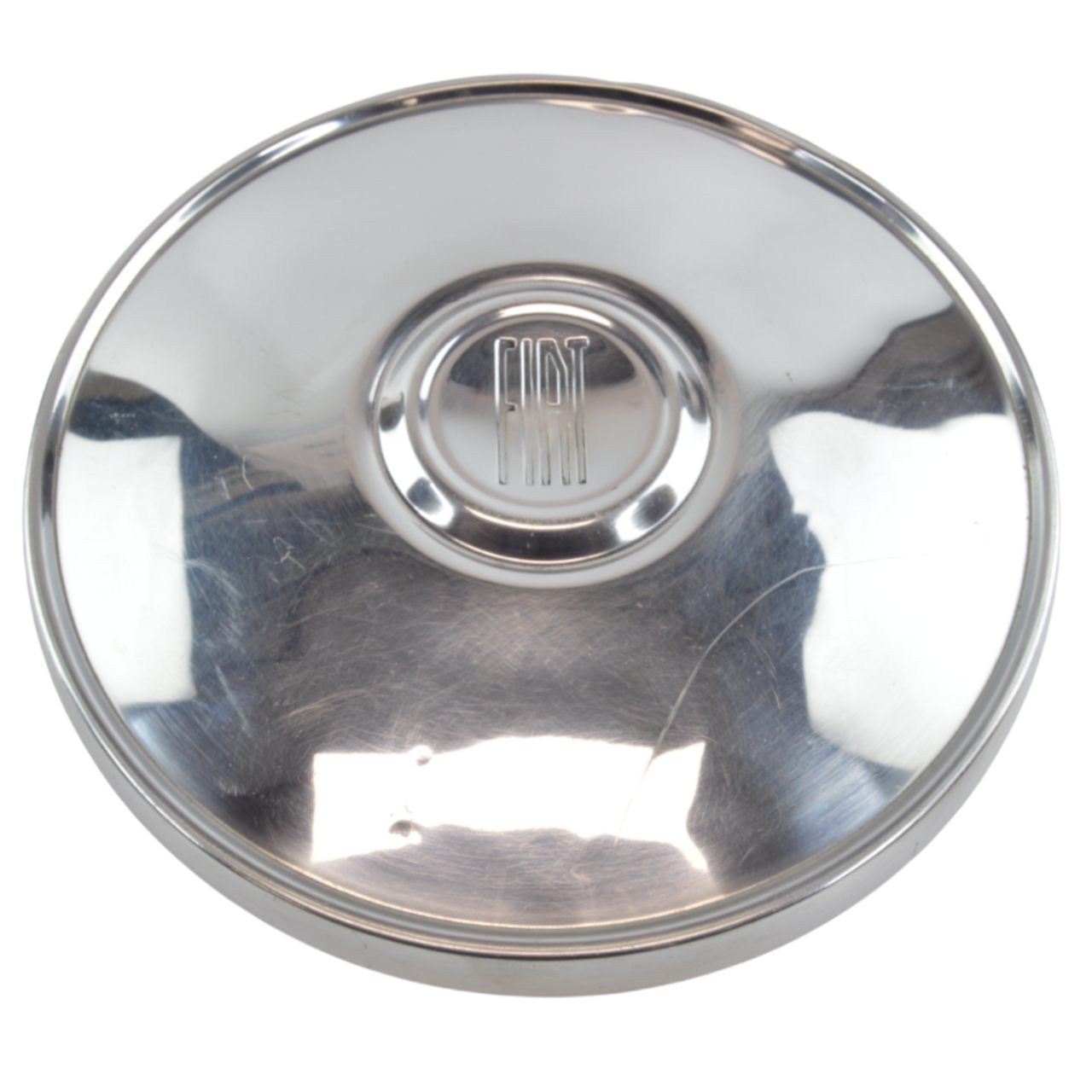 Naafdop (240 mm) chroom voor 13 inch stalen wiel origineel Fiat 124, 125, 127, 128, 850