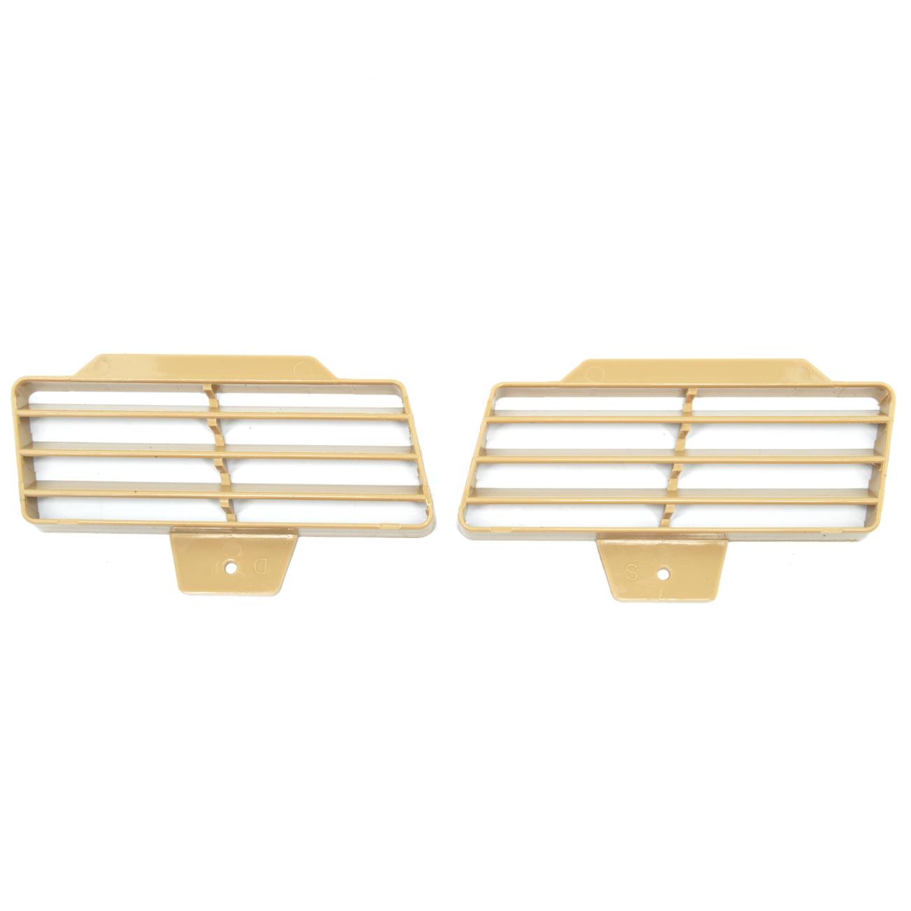 Conjunto de bocais de ventilador da grade de ventilação para console central Fiat 124 Spider (79-85) - bege