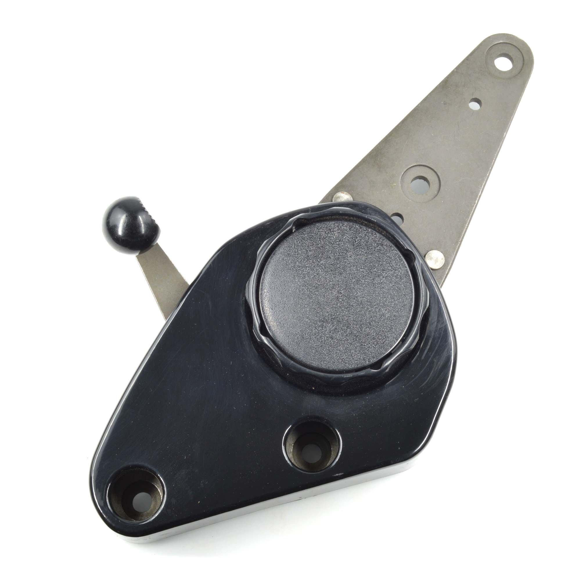 Seat adjuster/hinge with cover for driver's seat Fiat 124 Spider US (79-85)