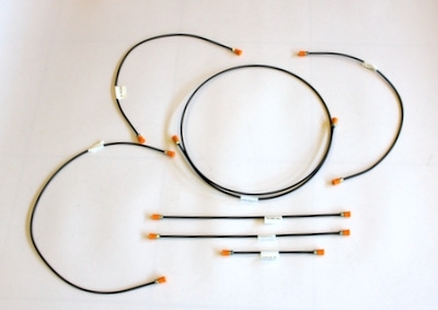 Set remleidingen Fiat 500 F/R